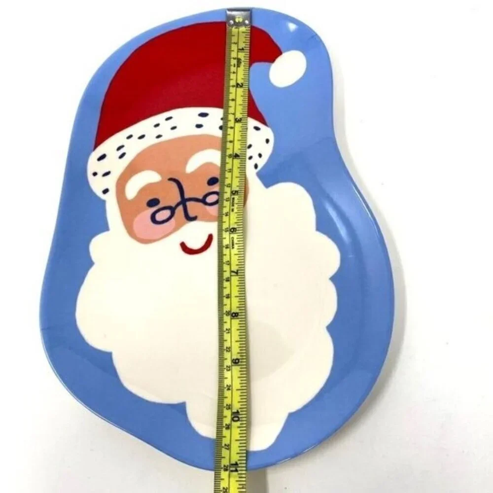 Target 2 Melamine Figural Santa Dinner Plates White - Wondershop™ Holiday